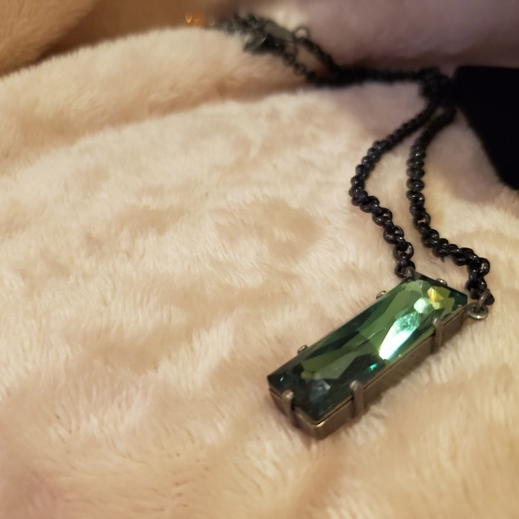 SABIKA FLIRTY BLACK (Emerald Green) Baguette set - Picture 5 of 5